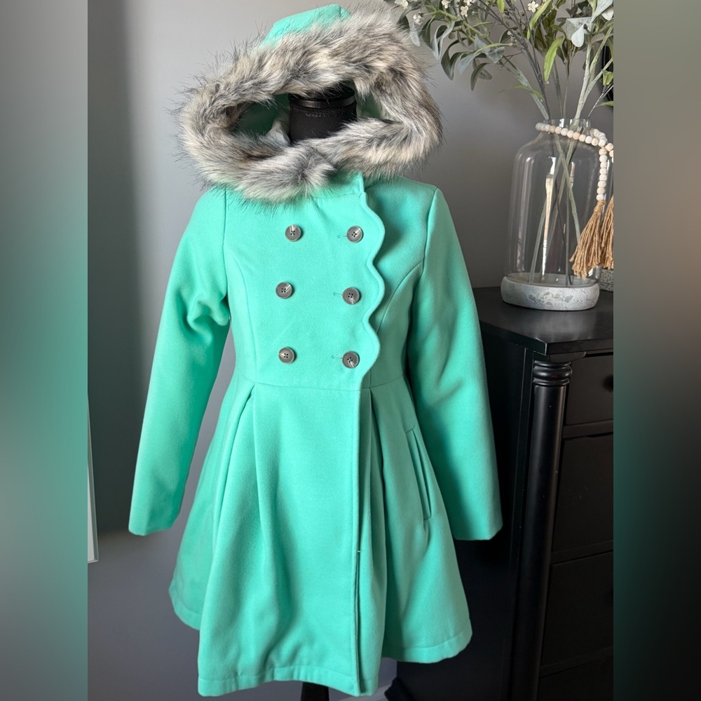 Cat & Jack Mint Green Coat with hood